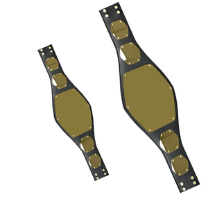 Ceinture de championnat de lutte mondiale en cuir PU respirant personnalisée pour les compétitions d'arts martiaux, service OEM unisexe - Product Image 1