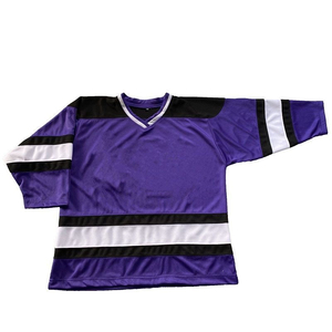 Custom Printed Ice Hockey Jersey Unisex Half Sleeve V-Neck 100% Polyester Moisture Wicking Summer Breathable Apparel - Product Image 4