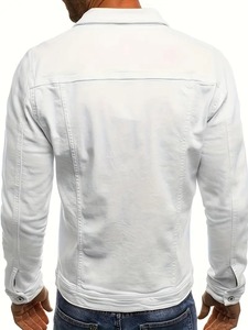 Classic <b>Men</b> <b>Denim</b> <b>Jacket</b> Regular Fit Comfortable Durable Cotton Blend Ideal for Office Casual Travel and Daily - Product Image 2