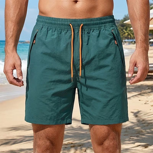 Shorts de bain respirants en nylon pour homme, couleur personnalisée, réactifs à l'eau, séchage rapide, service OEM - Product Image 3