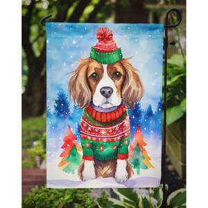 Cavalier Spaniel Bandera de jardín de Navidad Bandera de buzón decorativa multicolor para patio Obra DE ARTE Camas de flores Tamaño de señal de patio de césped - Product Image 3