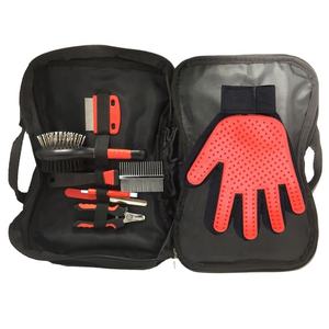 Pet Best <b>Grooming</b> Kit for <b>Dogs</b> & Cats 9 Pieces Set Double Aided Brush/Pin, <b>Grooming</b> Comb and Nail Clipper with Stainless Steels - Product Image 1