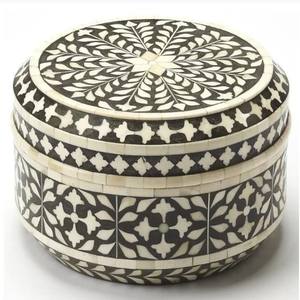 LAMETIERARTZ Caja Especial Eid con Incrustaciones de Madreperla y Hueso, Logotipo Personalizado, Varios Colores, para Almacenamiento de Joyas, Pan y Otros Artículos - Product Image 3