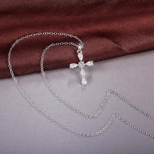 Lab Grown Diamond Cross <b>Pendant</b> Ring 14K <b>Solid</b> <b>Gold</b> Round Brilliant Cut 1.00 CT Women's Luxury IGI Certified Luxeshine Jewellery - Product Image 2