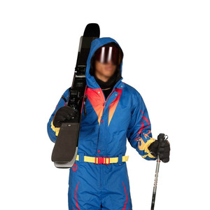 Custom Flame Print <b>One</b> <b>Piece</b> <b>Ski</b> <b>Suit</b> Men <b>Women</b> Waterproof Windproof Insulated Snowboard Jumpsuit Winter Snowsuit OEM Hooded - Product Image 4