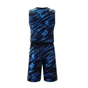 Uniforme de baloncesto personalizado a precio de mayorista, 100% poliéster, nuevo diseño impreso, ropa deportiva para hombre. - Product Image 2