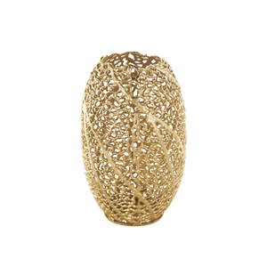 Handmade Brass Tabletop Vase Bohemian Style Decorative Metal Flower Vessel Gold Finish At <b>Best</b> Price - Product Image 1