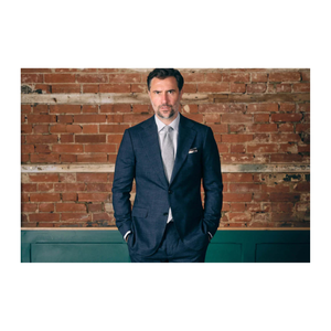 Steve James Men's Business Suits 100% <b>Wool</b> Anti-Wrinkle Anti-Shrink Single Breasted Jacket Zipper Fly <b>Pants</b> Notched Collar Made - Product Image 1