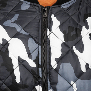 Blouson bomber pour homme, matelassé, coupe-vent, polyester, fermeture éclair, vêtement décontracté pour l'automne - Product Image 5