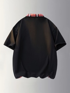 T-shirts pour hommes en tissu respirant, coupe carrée, manches courtes, couleur unie, décontractés, pour l'été et le quotidien, prix usine en gros - Product Image 2