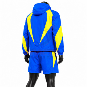 Conjunto de Pantalones Cortos y Chaqueta Cortavientos para Hombre, Diseño Relajado, Ropa de Estilo de Vida - Product Image 5