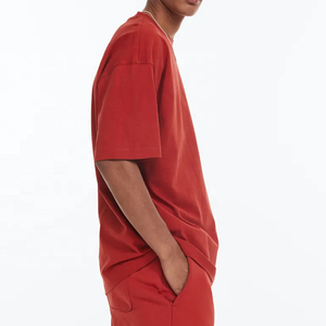 Camiseta de algodón 100 orgánico de color personalizado para hombres y mujeres, camisa de cuello redondo de alta calidad, venta al por mayor - Product Image 5