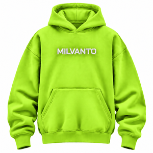 Sweat à capuche oversize personnalisé brodé Lime pour hommes et femmes – Qualité supérieure, épais, à épaules tombantes - Product Image 1