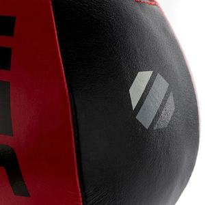 Sac de frappe lourd réglable avec logo personnalisé, rempli d'air, à extrémité unique, en cuir PU véritable rouge et noir, pour entraînement de boxe MMA UFC - Product Image 3