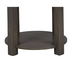 Tavolino da caffè Jonah da 20 pollici in MDF marrone chiaro con porte USB - Product Image 5