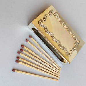 Elegant Brass Safety Matchbox Sleeve Premium Handmade Modern Eco-Friendly Recyclable Durable <b>Water</b> Resistant <b>Lighting</b> - Product Image 1