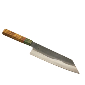Cuchillo de Chef Santoku Estilo Japonés Premium, Acero al Carbono, Mango de Madera, Forjado, Ambidiestro, Black Smith 1987, Hoja de 6-7.9 Pulgadas, Apto para Lavavajillas - Product Image 2