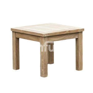 Table basse carrée en bois pour l'extérieur, design rustique, table d'appoint en teck durable pour la maison - Product Image 2