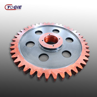 Acier forgé personnalisé de grande taille en acier coulé 42CrMo grand module double hélicoïdal à chevrons transmission taureau engrenage droit