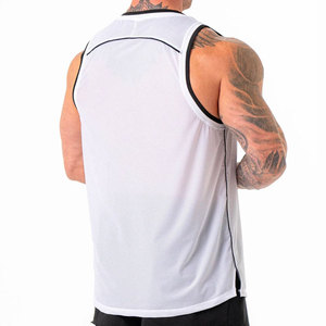 New Arrival Factory Price Summer High Street Tank Top Activewear <b>Running</b> Training Working Vest Muscle Ribbed Men's <b>Singlet</b> - Product Image 3
