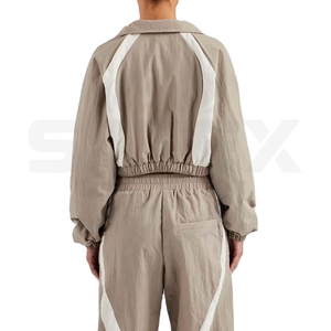 Chaquetas cortavientos unisex personalizadas de poliéster y nailon, conjuntos de 2 piezas, chándales con impresión por transferencia de calor para adultos, para hombre - Product Image 3