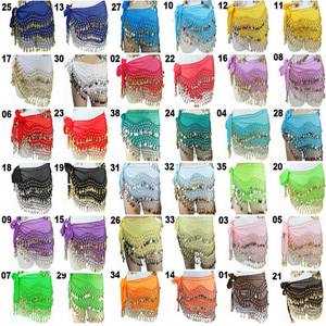 Ceinture de danse du ventre - 100% polyester - Vêtements de scène pour femmes adultes - Product Image 3