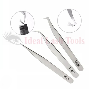 แหนบต่อขนตา Lash Tool ILT24 สแตนเลสสตีล ปลายเรียบ 10 มม. ป้องกันไฟฟ้าสถิตย์ ทนทาน แหนบต่อขนตาแบบวอลุ่ม 45/60/75/90 องศา - Product Image 5
