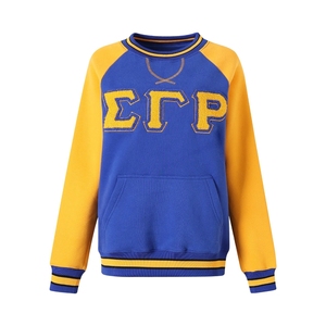 เสื้อสเวตเชิ้ตคอกลม Sigma Gamma Rho ผ้าเชนิลล์ แขนยาว อุ่นสบาย สวมใส่สบายๆ  ตกแต่งด้วยผ้าเชนิลล์ รับผลิตแบบ OEM ODM - Product Image 2