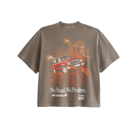 T-shirt ample en tricot pour homme Fly International, imprimé graphique Red Cherokee Chief, manches courtes, col rond, 100 % coton respirant