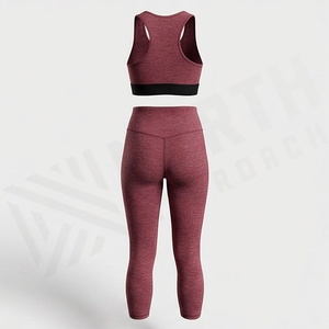Conjunto de Yoga sin Costuras de Secado Rápido para Mujer, Sujetador Deportivo Reversible, Leggings Transpirables, Ropa Deportiva, Color Personalizado - Product Image 2
