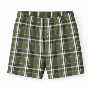 Calzoncillos Boxer a Cuadros para Hombre, 100% Algodón, Transpirables, de Tiro Medio - Product Image 2