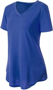 Blusa Casual de Moda para Mujer, Transpirable, Cuello en V, Corte Ajustado, Color Sólido, Manga Corta, con Bolsillos - Product Image 3