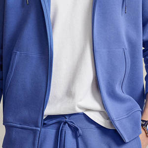 Sudadera con capucha y cremallera completa para hombre, mezcla de algodón, informal, para uso diario, cómoda, de corte relajado, chaqueta con capucha - Product Image 5
