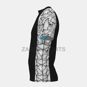 Rashguard extensible pour hommes pour l'entraînement BJJ et MMA, ajusté, 220g Spandex/Polyester, design frontal sublimé personnalisable, fabriqué au Pakistan - Product Image 3