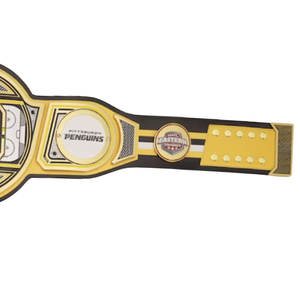 Custom Pittsburgh Penguins Championship Belt High Quality Wrestling Title Belt Collectible NHL Fan Gear Personalized Sports Belt - Product Image 3