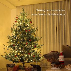 Albero di Natale Artificiale in Pino Nordico da 2,3 m con 300 Luci LED Bicolore, 1218 Punte di Rami, Preilluminato con Sistema a Cerniera - Product Image 5
