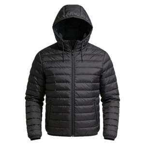 Bulk Hooded Embroidery Down <b>Jacket</b> Polyester Lining <b>Packable</b> Puffer <b>Jacket</b> Custom Logo Fast Delivery - Product Image 6