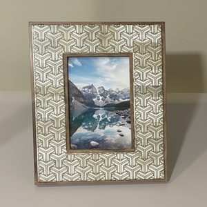 Luxury Bone Inlay Photo <b>Frame</b> <b>4x6</b> Inch Handcrafted |Premium Decorative Picture <b>Frame</b> for Tabletop Office Desk Home Decor Gifting - Product Image 5