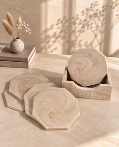 Best Selling <b>Marble</b> <b>Coaster</b> Set for Home Kitchen Dining Room Restaurant Cafe Hotel and Office Tabletop Available At Good Price - Product Image 4