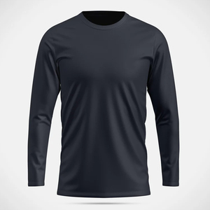 T-shirt à manches longues pour hommes, vente en gros, vêtements Ringer, anti-plis, col rond, manches longues, design personnalisé pour hommes - Product Image 1