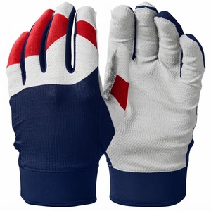 Unisex Professional Customized PU Leather Baseball Batting Gloves <b>Hook</b> Loop Closure Padded Wrist Support Breathable Lightweight - Product Image 4