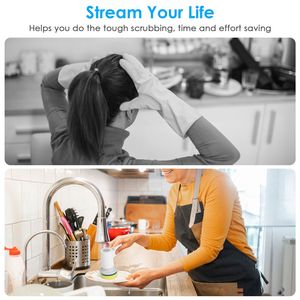 Cepillo de Limpieza Eléctrico Inalámbrico de 2 Velocidades, Recargable, con 3 Cepillos de Limpieza - Product Image 2