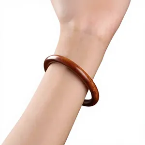 MN Exports Brazalete de Madera Hecho a Mano, Ajustable, Estilo Rústico Boho, para Fiesta Cristiana, Accesorio de Muñeca, Regalo para Mujeres y Hombres, Moda - Product Image 4