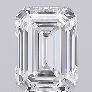 Diamants de laboratoire CVD certifiés IGI, taille émeraude, 5,00 carats, couleur E, clarté VVS2, diamants en vrac, fournisseur en gros d'Inde - Product Image 1