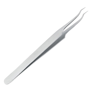 Pince à cils de précision antistatique en acier sur mesure, type en L, pince à cils droite professionnelle pour volume, forte adhérence - Product Image 3