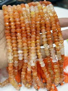 Cuentas de Piedras Preciosas al por Mayor, Cuentas Facetadas de Cornalina Roja Natural AAA, 8 mm, Hilo de 8 Pulgadas - Product Image 5