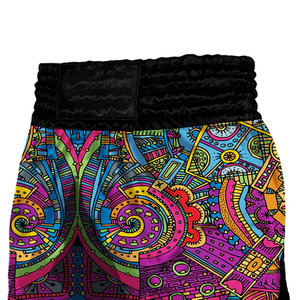 Shorts de boxe MMA personnalisés avec logo, motif uni, taille élastique, fermeture décontractée, séchage rapide, respirant, vêtements de sport - Product Image 4