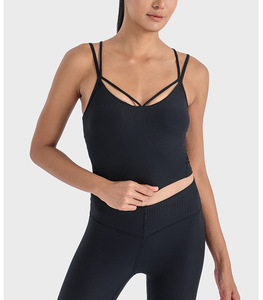 Sujetador deportivo de alto rendimiento con espalda cruzada para mujer, ropa deportiva activa - Product Image 6