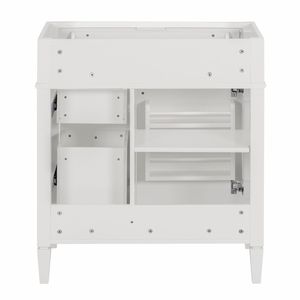 Modern 30-Inch Bathroom Vanity <b>Storage</b> Cabinet with <b>2</b> <b>Drawers</b> Tip <b>Drawer</b> Excluded Sink Not Included Contemporary Style - Product Image 4