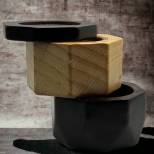 Brûleur d'encens en bois d'acacia, écologique, diffuseur d'aromathérapie religieux, design moderne, décoration unique pour Ramadan et Eid, toutes saisons - Product Image 2
